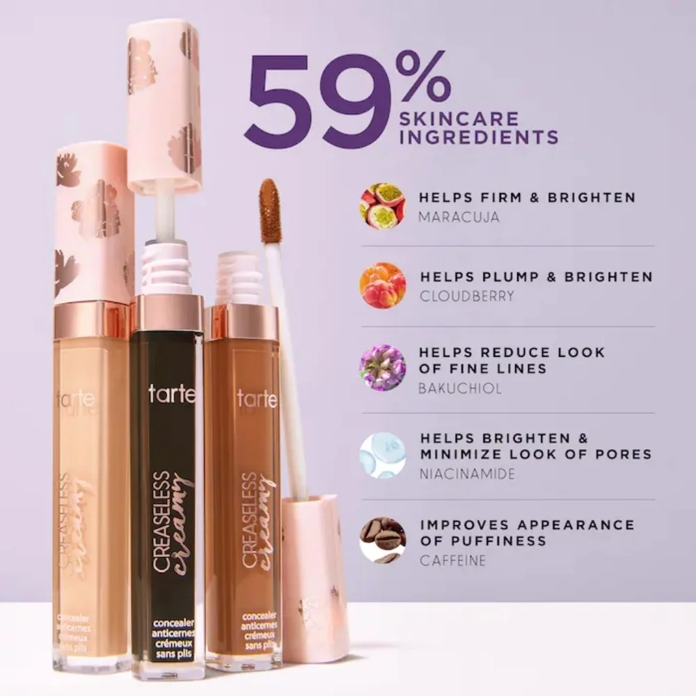 35N Medium Neutral Tarte Creaseless Beauty Concealer Brand New In Box Full Size